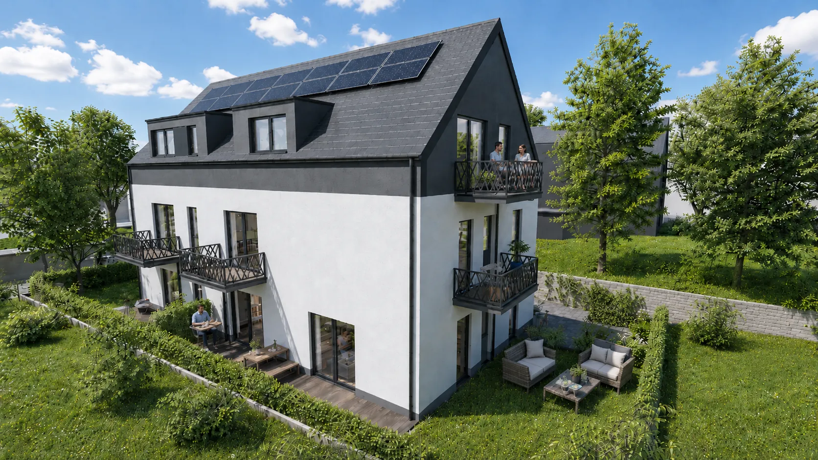 Visualisierung Albrecht7 Gartenansicht